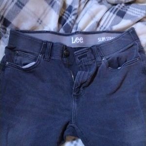 Lee jeans, Mens, Slim Straight, Medium, Charcoal Grey